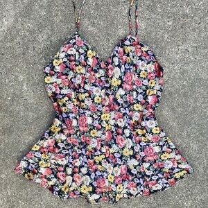 Vintage silk floral top